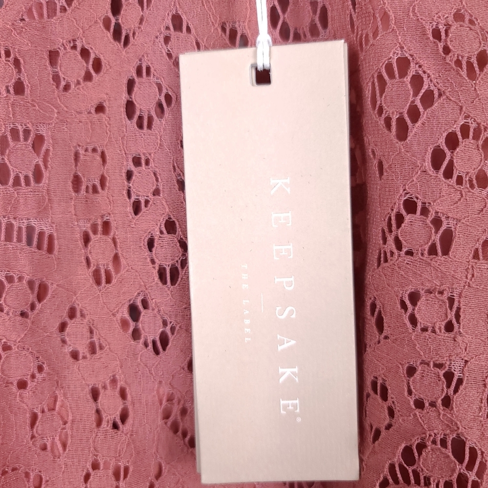 KEEPSAKE The Label Be The One Lace Dress Cinnamon Pink - Picture 13 of 15